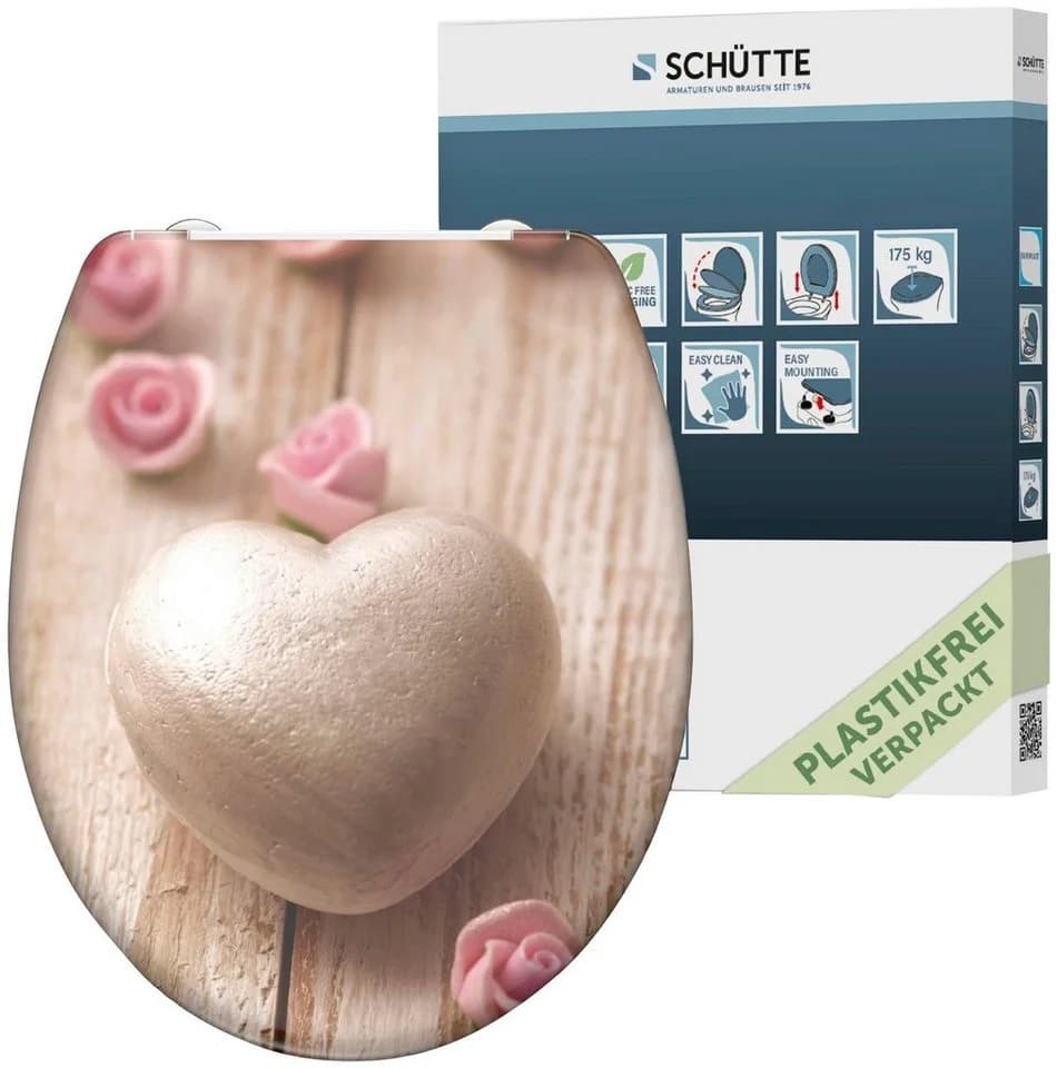 Schütte WC-Sitz Romantik Duroplast mit Absenkautomatik und Schnellverschluss - Bild 3