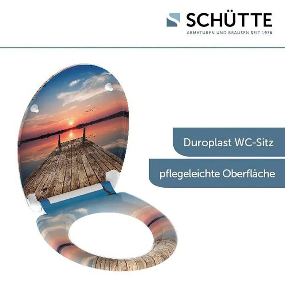Schütte WC-Sitz SUNSET SKY Duroplast mit Absenkautomatik Standardmaß - Bild 5