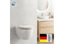 Schütte WC-Sitz PALM LEAVES O-Form Duroplast Beige Bild 1