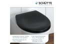 Schütte Duroplast WC-Sitz Schwarz mit Absenkautomatik und Schnellverschluss Bild 4