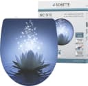 SCHÜTTE WC-Sitz Water Lily Blau/Weiß Duroplast Absenkautomatik Bild 2