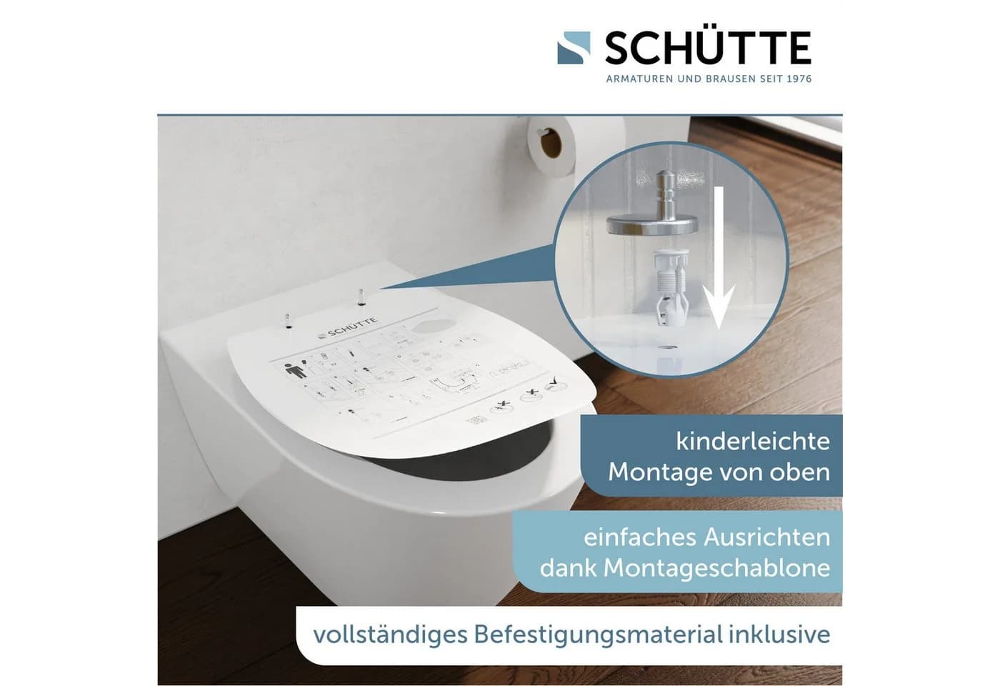 Schütte WC-Sitz White Duroplast Absenkautomatik
