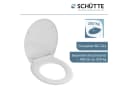 Schütte WC-Sitz White Duroplast Absenkautomatik Bild 5