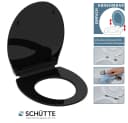 Schütte WC-Sitz SLIM Schwarz Duroplast Absenkautomatik Bild 5