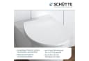 Schütte WC-Sitz mit LED, Absenkautomatik, Schnellverschluss Weiss Bild 4