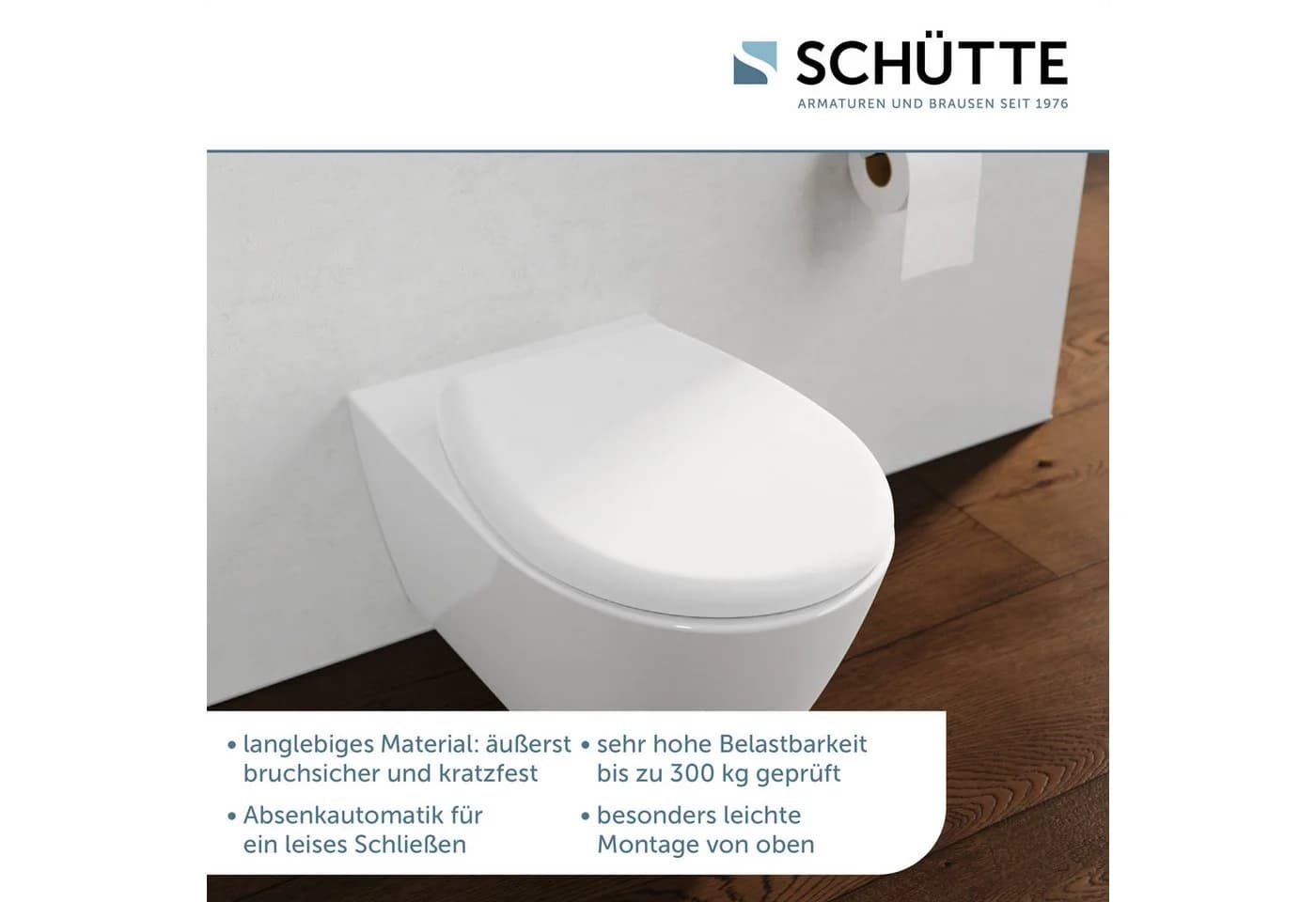 SCHÜTTE WHITE PREMIUM WC-Sitz Weiß Thermoplast - Bild 3