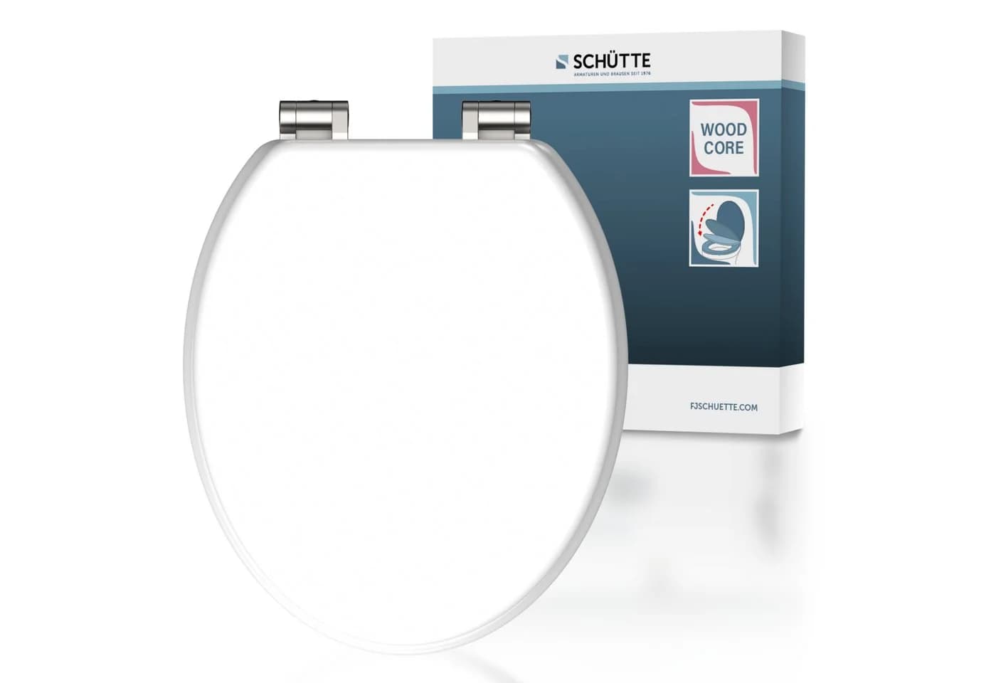 Schütte WC-Sitz WHITE mit Absenkautomatik und Holzkern - Bild 2
