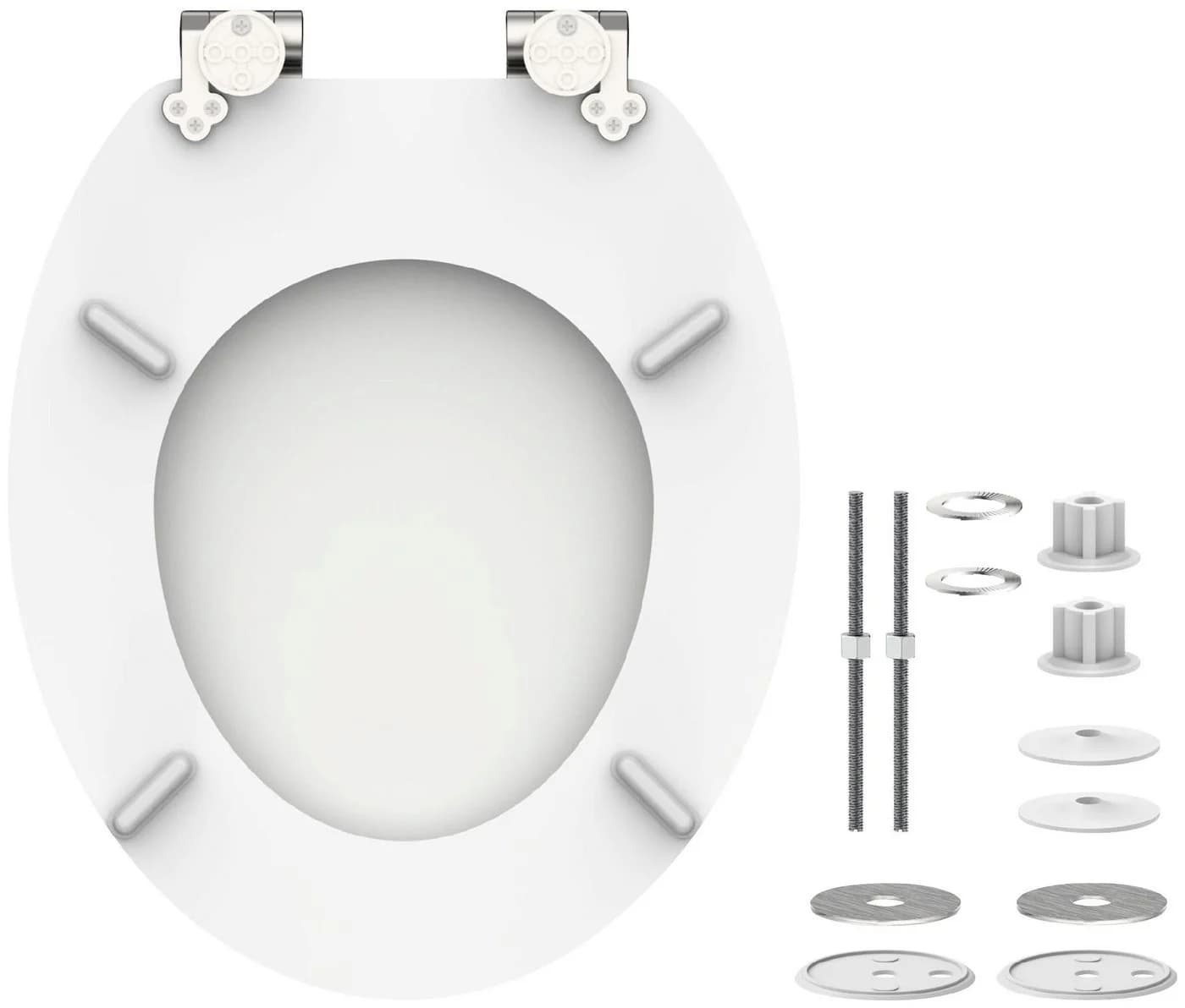 Schütte WC-Sitz WHITE mit Absenkautomatik und Holzkern - Bild 5