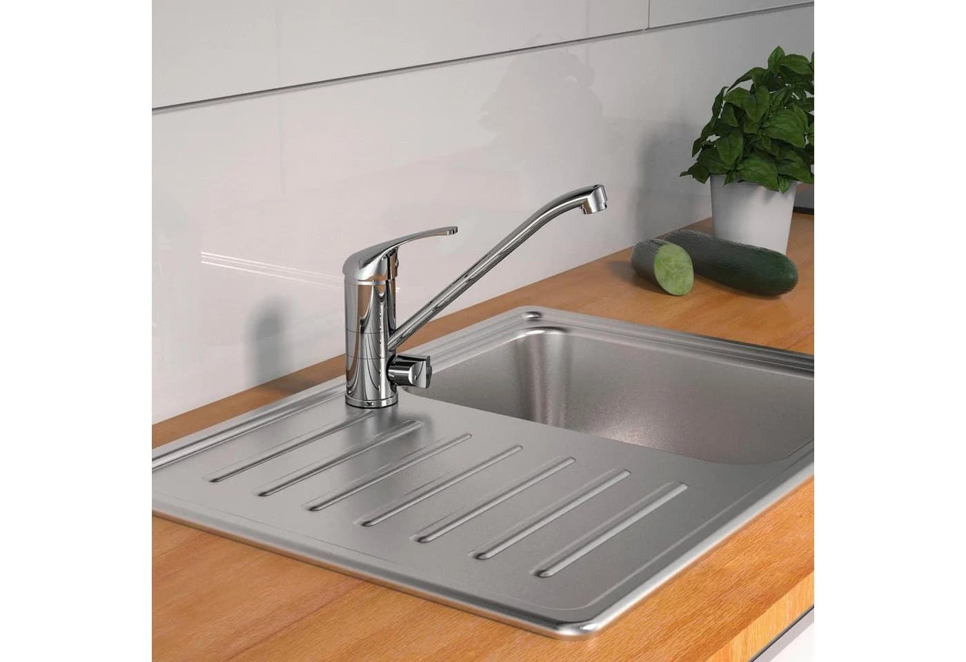 Schütte Spültischarmatur ULTRA 150° schwenkbar Edelstahl
