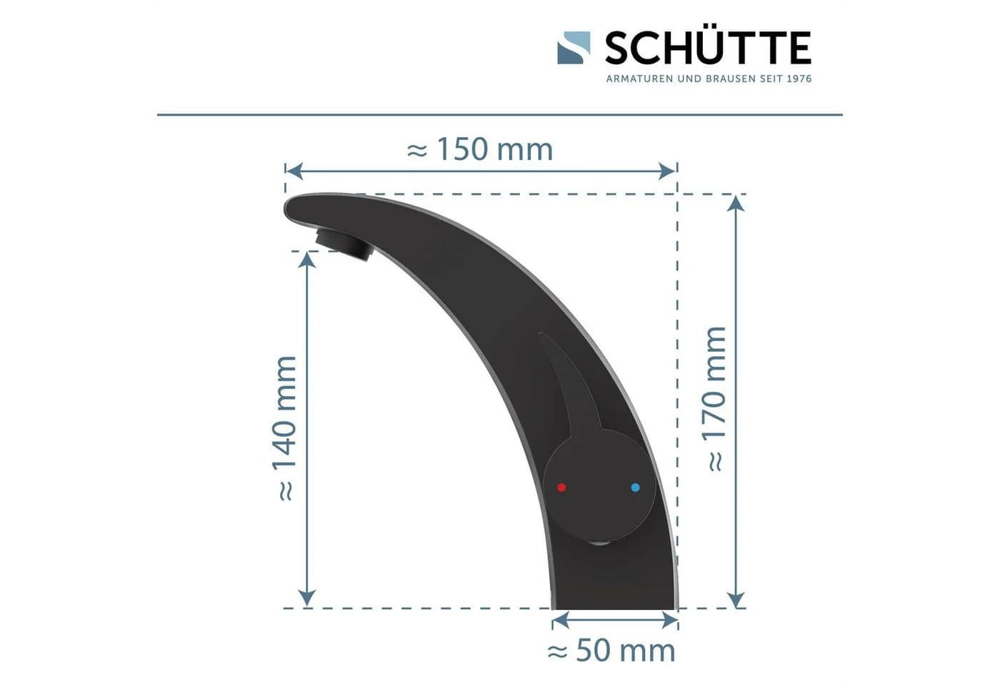 Schütte Waschtischarmatur PANAMA Wasserhahn Mischbatterie Chrom - Bild 5