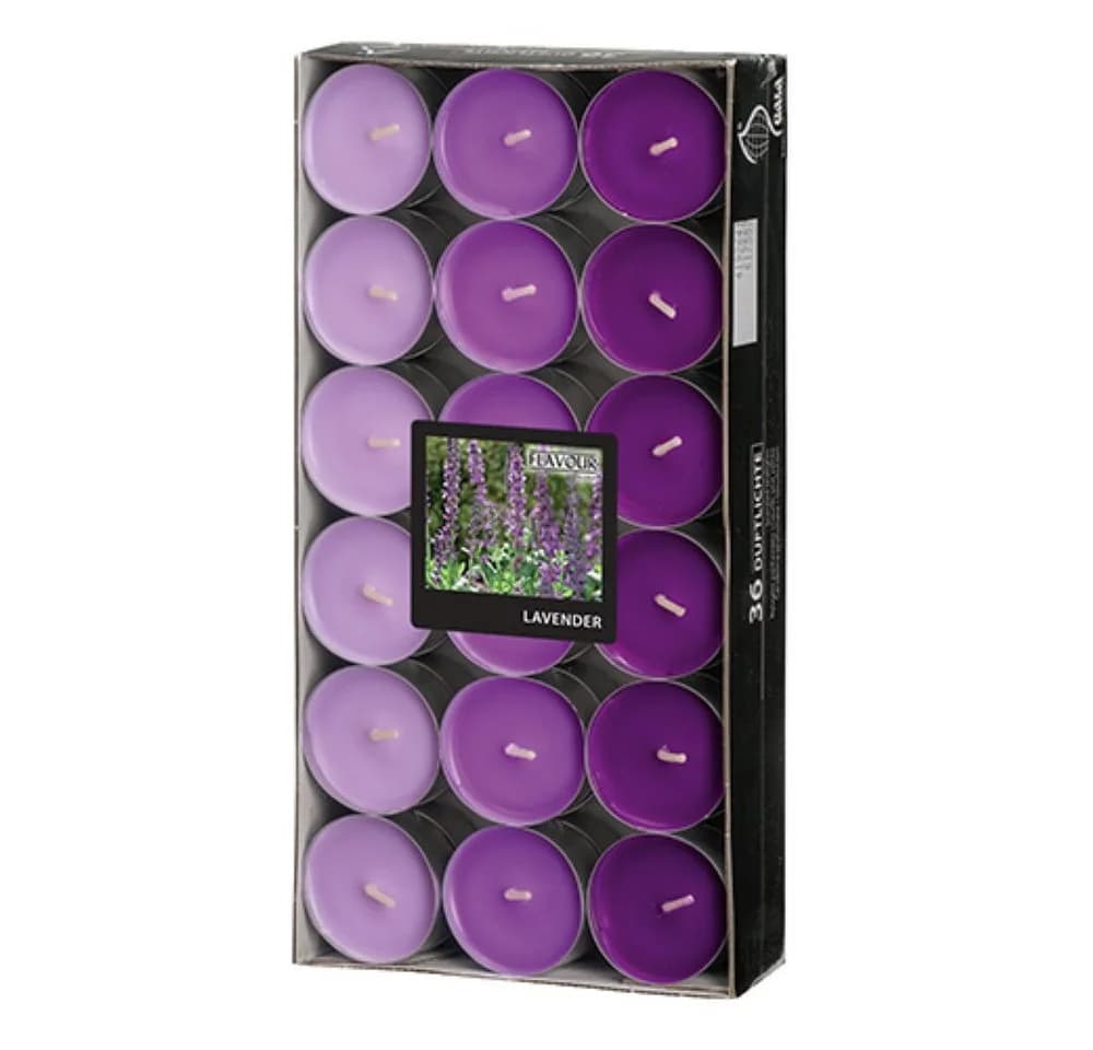 PAPSTAR Duftkerze 36 Duftlichte Ø 38 mm violett Lavender
