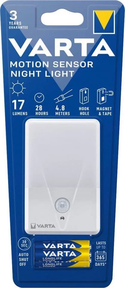VARTA Motion Sensor Nachtlicht Batteriebetrieben Warmweiß LED - Bild 2