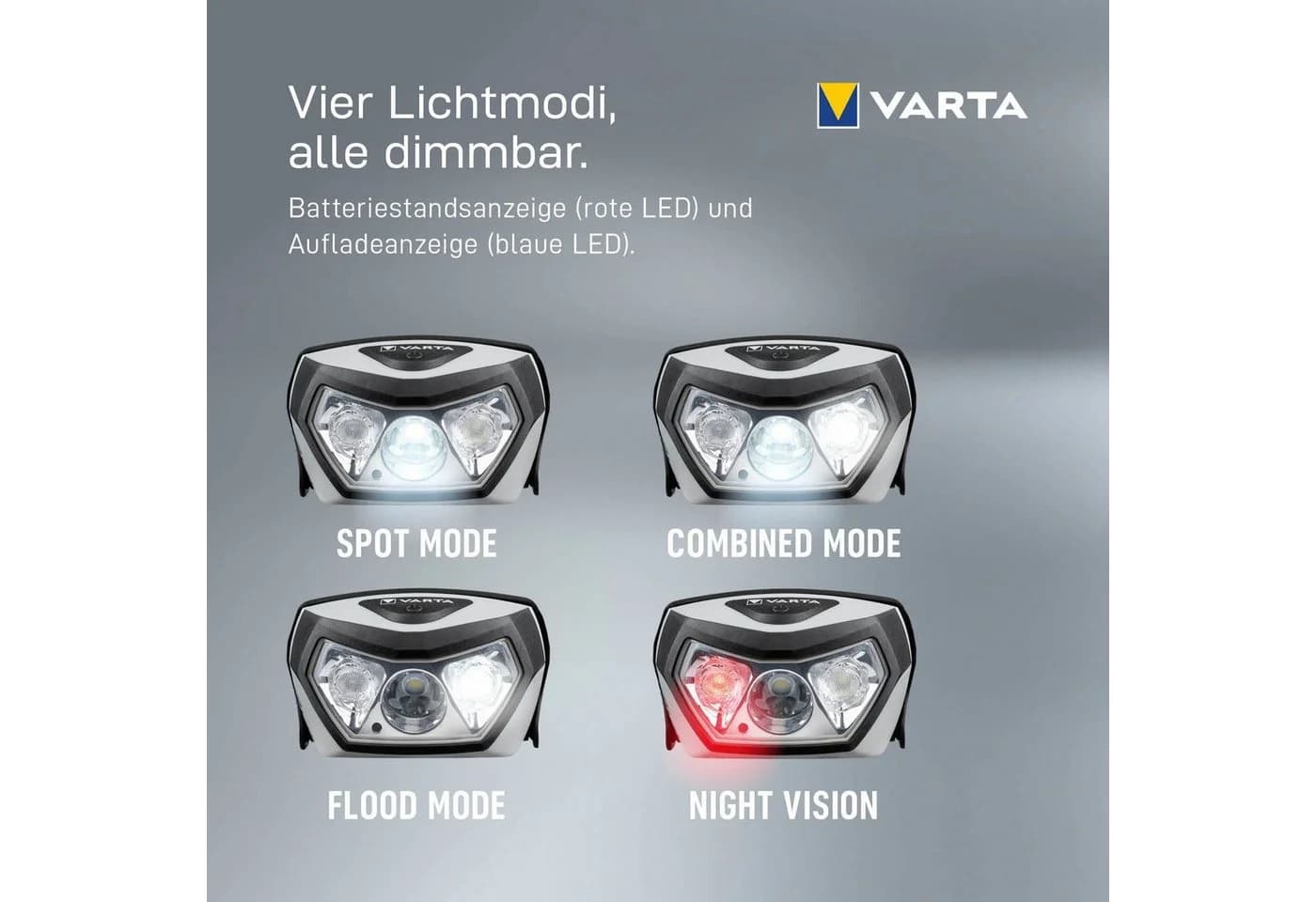 VARTA LED Stirnlampe Outdoor Sports H30R Wireless Pro Schwarz - Bild 4