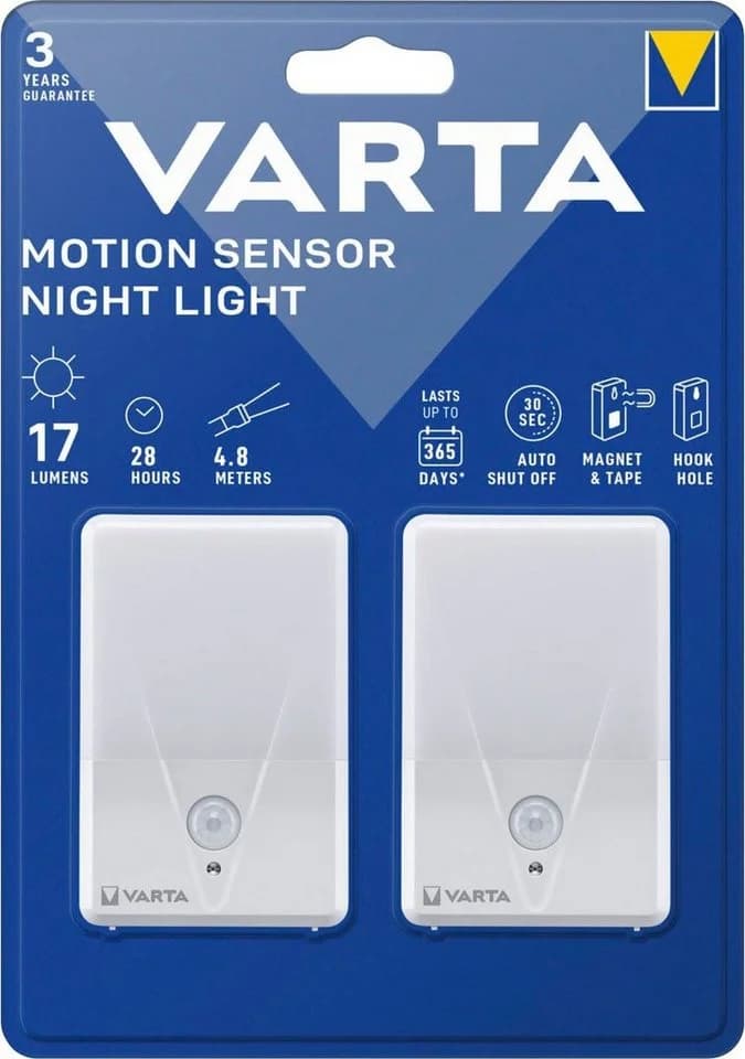 VARTA Motion Sensor Nachtlicht Set 2 Stck LED Warmweiß - Bild 2