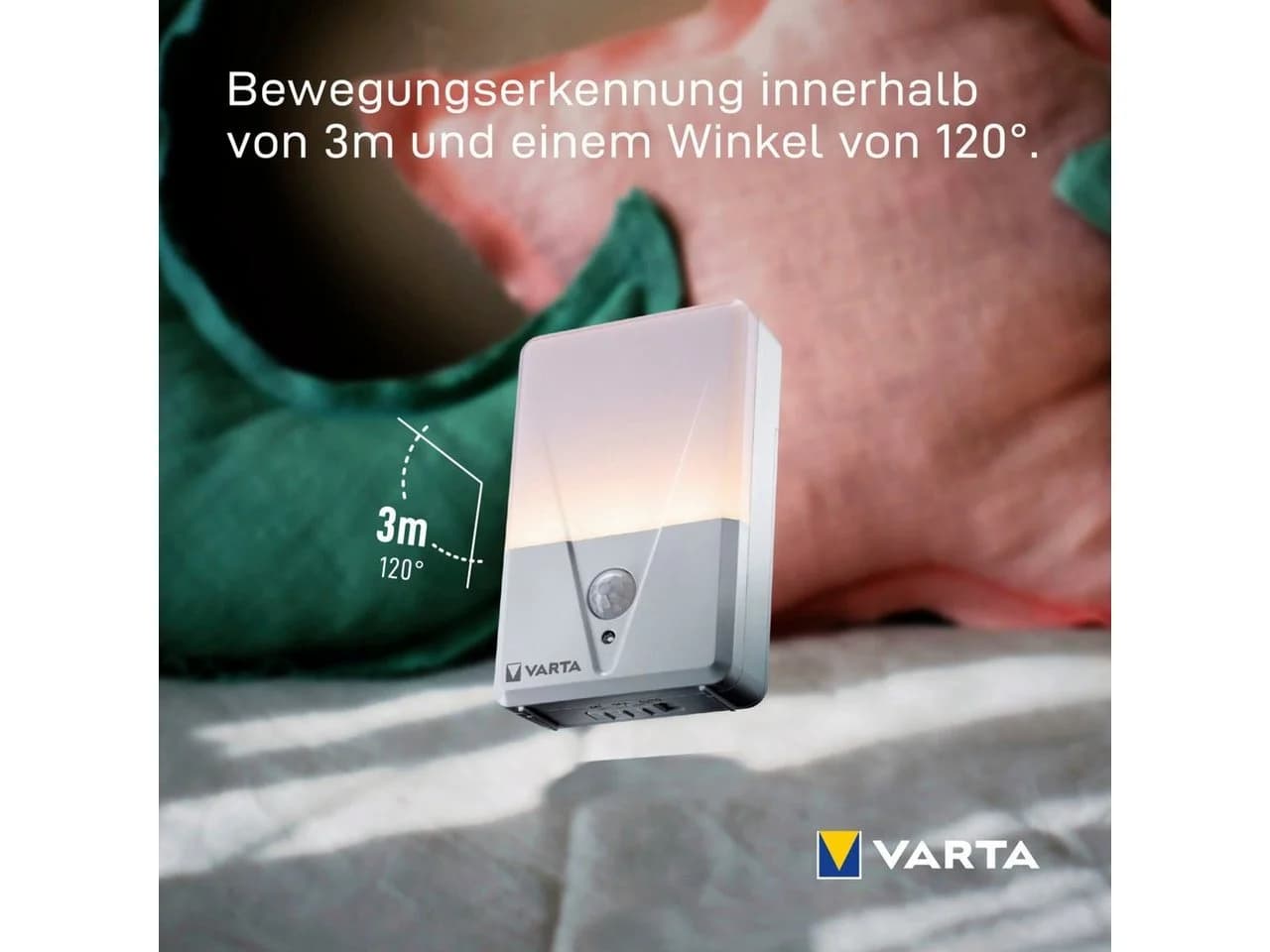 VARTA Motion Sensor Nachtlicht Set 2 Stck LED Warmweiß - Bild 4