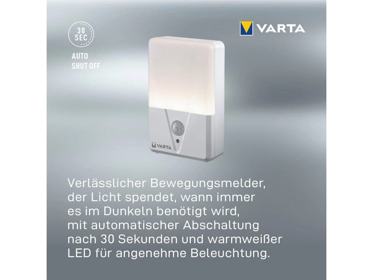 VARTA Motion Sensor Nachtlicht Set 2 Stck LED Warmweiß - Bild 5