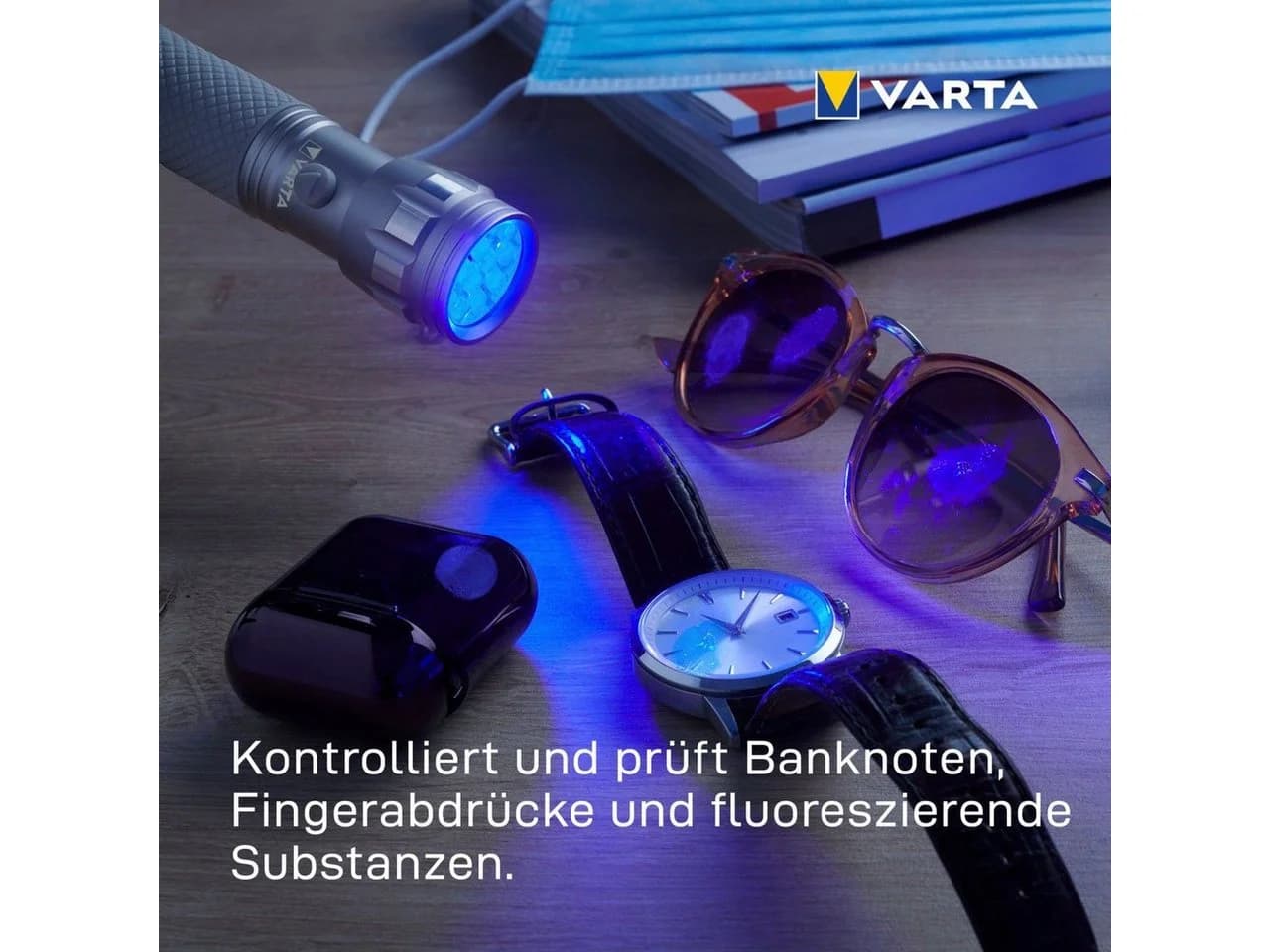 VARTA Taschenlampe UV Licht Set Schwarzlicht Hygienehilfe - Bild 3