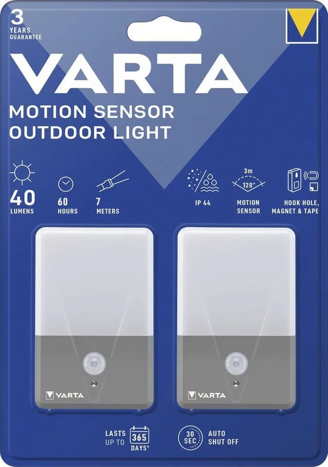 VARTA Motion Sensor Night Light 2er-Pack Grau Kunststoff - Bild 3