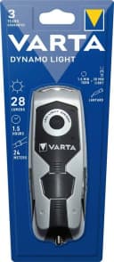 VARTA Taschenlampe DYNAMO LIGHT LED mit Kurbel - Schwarz/Grau Bild 2