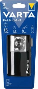Varta Palm Light Taschenlampe Schwarz Metall mit Clip Bild 1