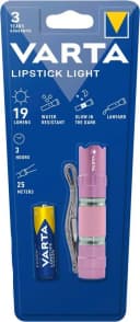 VARTA Taschenlampe Lipstick Light Rosa Aluminium Bild 1