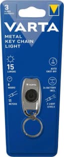 VARTA Taschenlampe Ultrakompakte Schlüsselkettenleuchte Silber Aluminium Bild 3