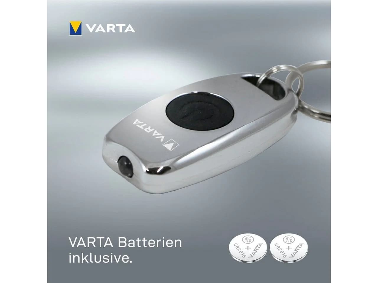 VARTA Taschenlampe Ultrakompakte Schlüsselkettenleuchte Silber Aluminium - Bild 4