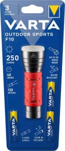 VARTA Taschenlampe Outdoor Sports F10 Schwarz Aluminium inkl. Batterien Bild 1