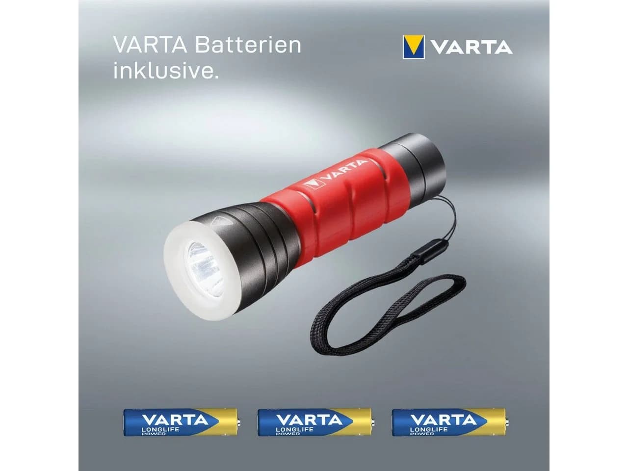 VARTA Taschenlampe Outdoor Sports F10 Schwarz Aluminium inkl. Batterien - Bild 4