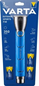 VARTA Outdoor Sports F30 Taschenlampe Blau mit 3 Batterien Bild 1