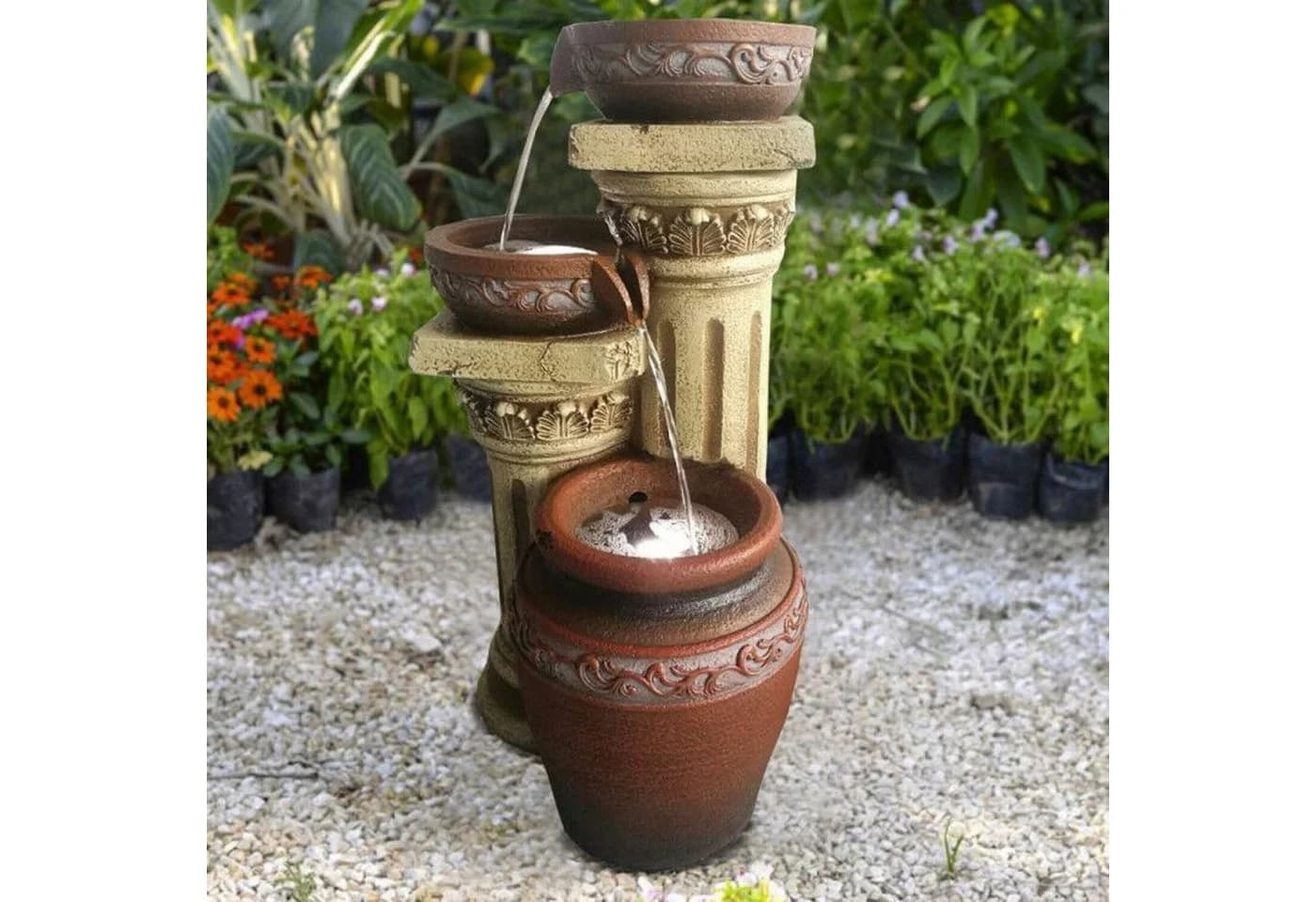 Wehmann Solarbrunnen Toskana mit Akku & LED-Beleuchtung - Bild 2