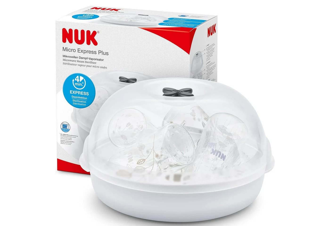 NUK Micro Express Plus Dampf-Vaporisator Transparent - Bild 2