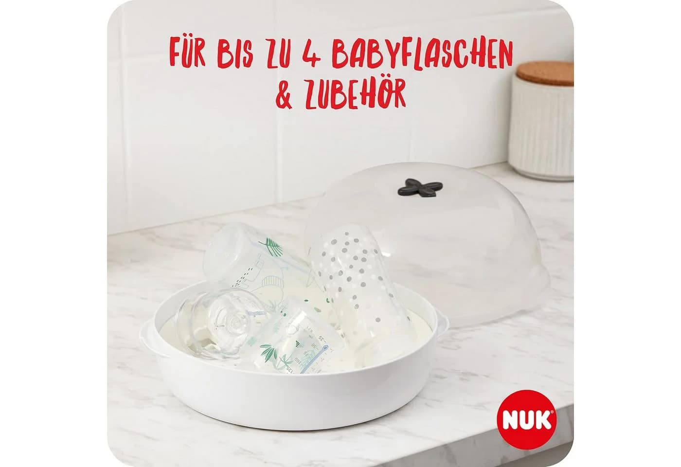 NUK Micro Express Plus Dampf-Vaporisator Transparent - Bild 3