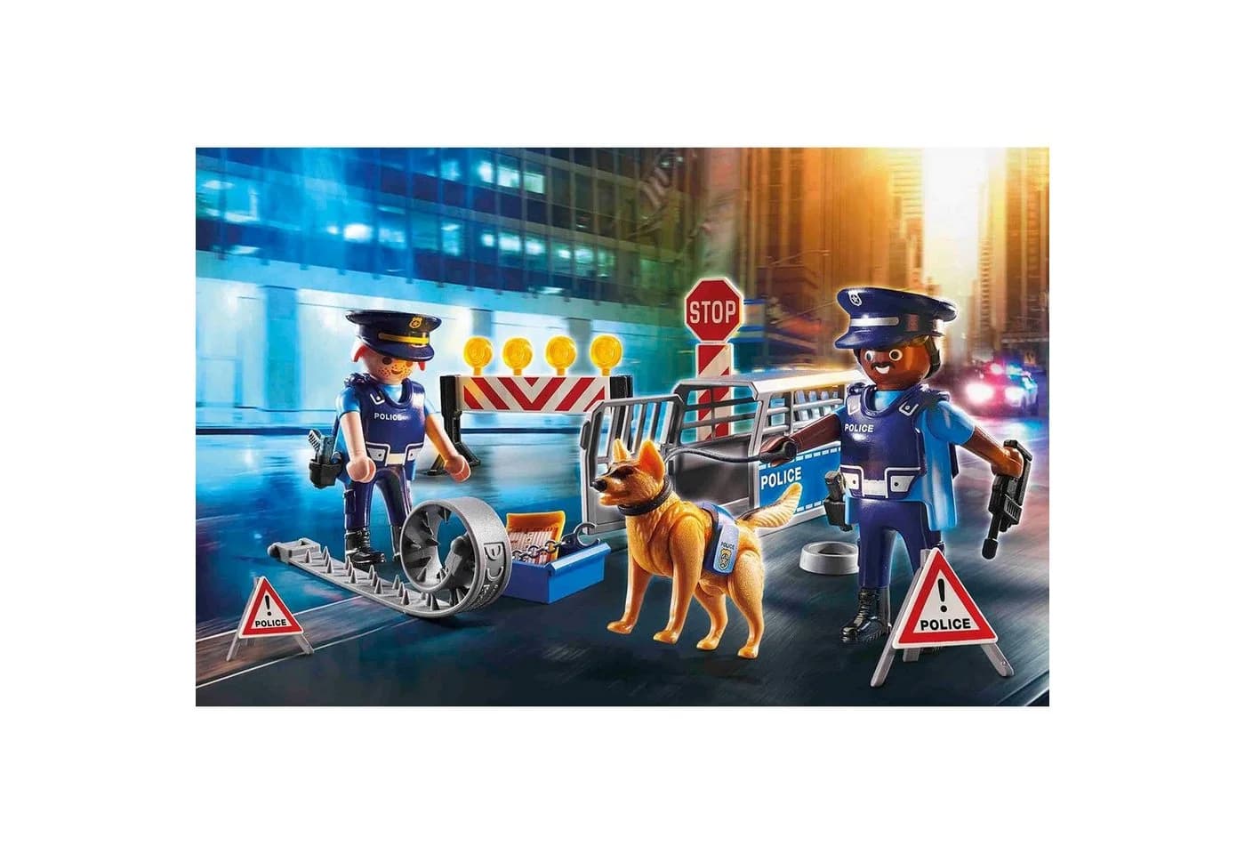 Playmobil Polizei-Straßensperre 6878 Bunt Konstruktions-Spielset - Bild 2
