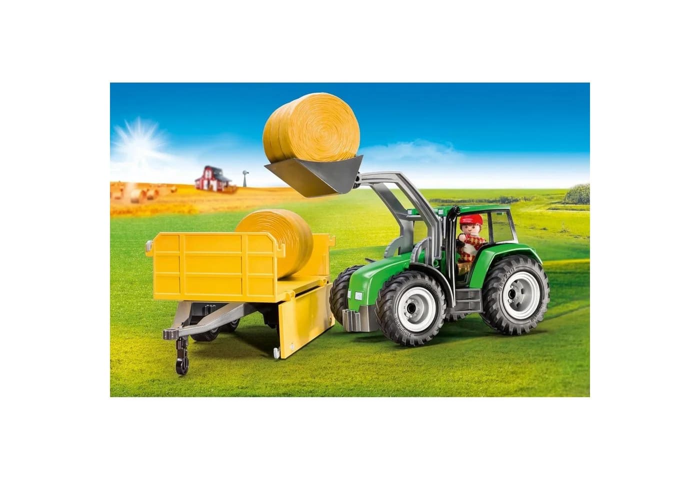 Playmobil Country 9317 Traktor mit Anhänger 47 Teile Bunt - Bild 3