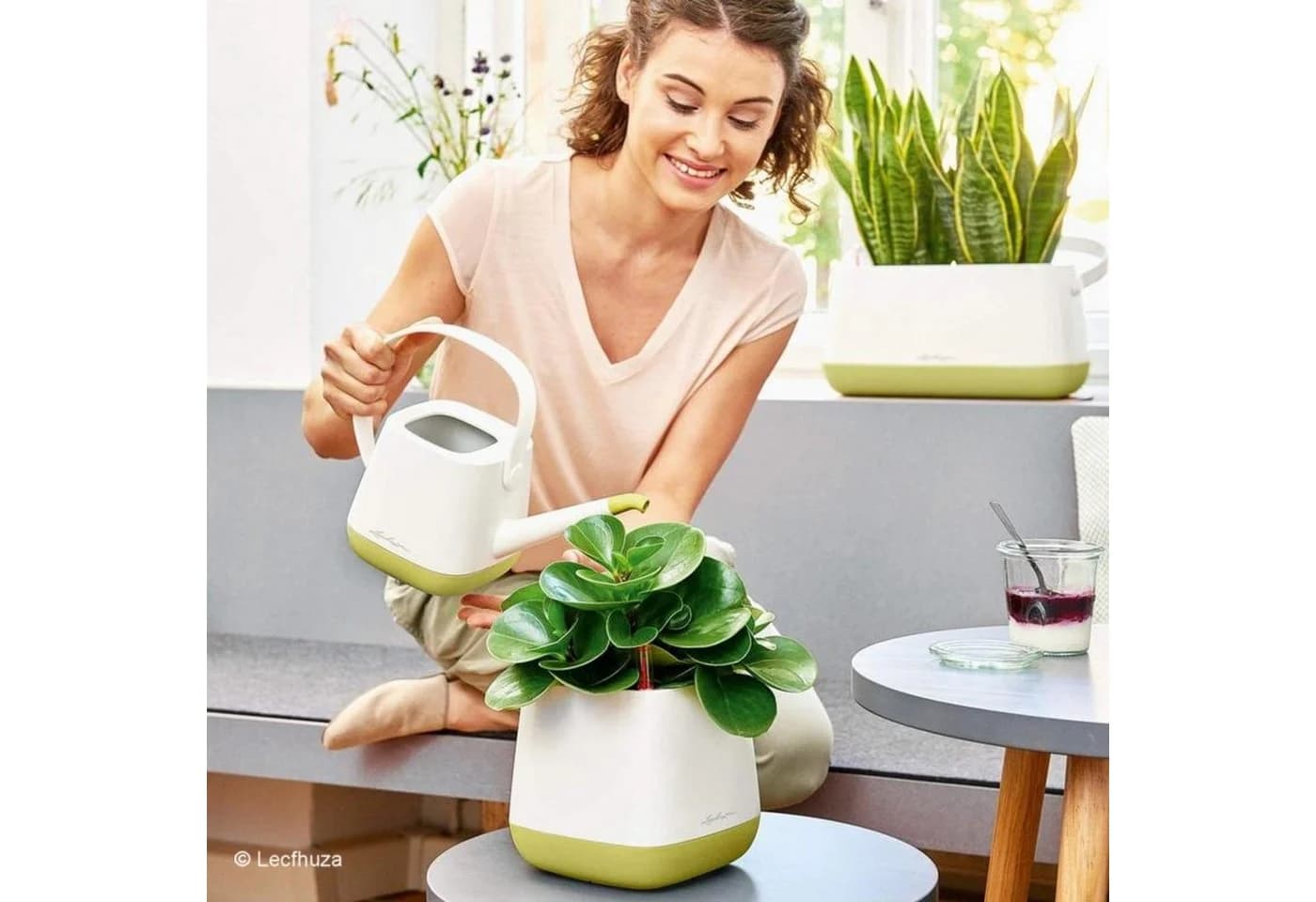 Lechuza Yula Gießkanne 1,7L Pearl Rose Seidenmatt - Bild 4