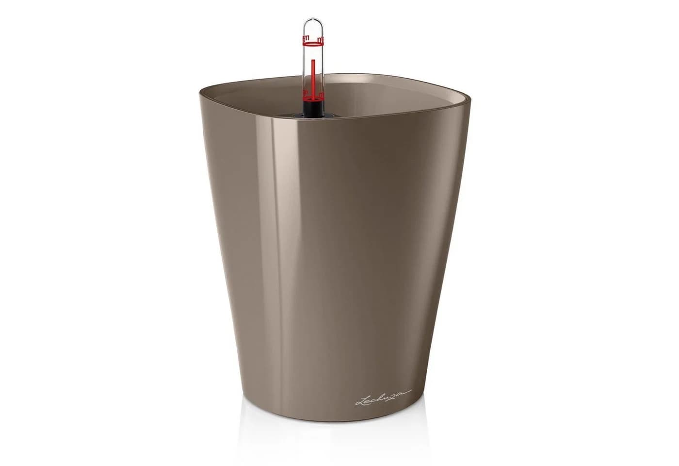 Lechuza® Blumentopf Deltini taupe hochglanz Pflanztopf - Bild 2
