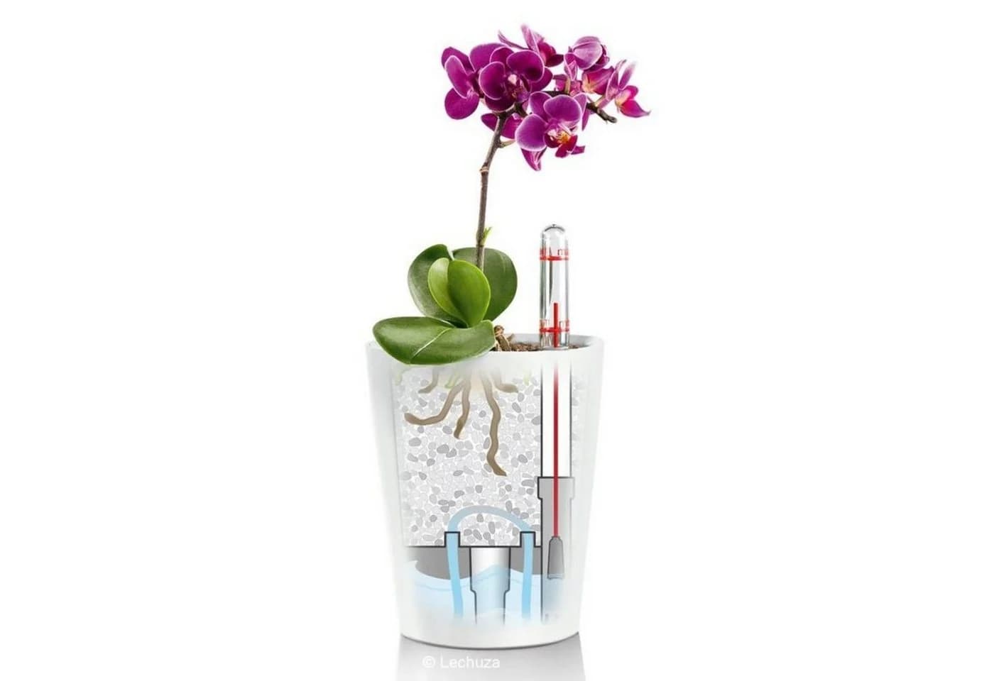 Lechuza® Blumentopf Deltini taupe hochglanz Pflanztopf - Bild 5