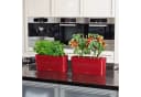 Lechuza® Blumentopf Pflanzgefäß Delta 20 Scarlet Rot Hochglanz Bild 1