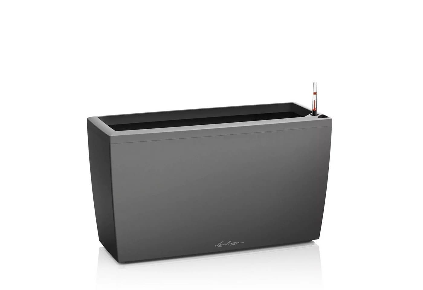 Lechuza Pflanzkübel Cararo anthrazit metallic mit Rollen - Bild 2