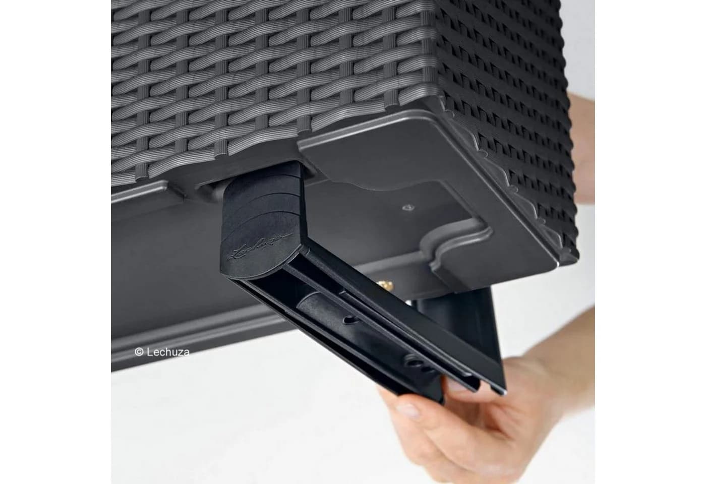 Lechuza® Balkonkastenhalter für Balconera weiß - Geländermontage