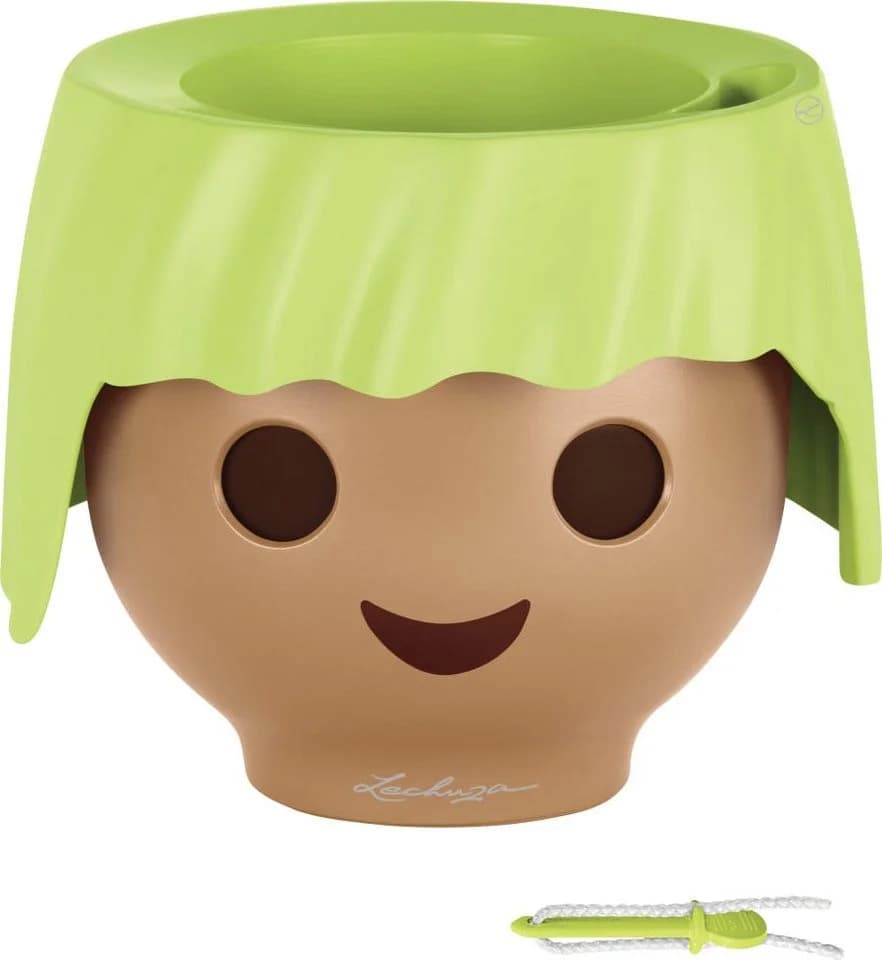 Lechuza Blumentopf Playmobil®Ojo Ø 21 cm apfelgrün