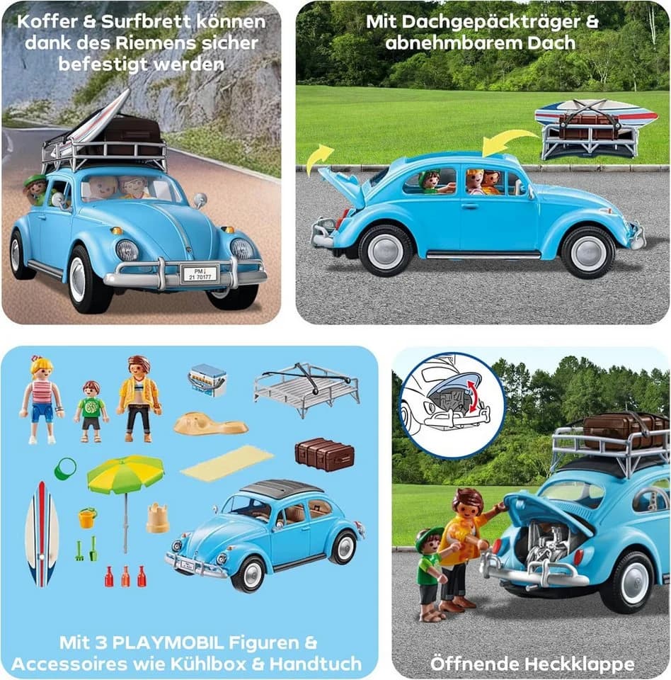 Playmobil VW Käfer 70177 Konstruktions-Spielset mit 3 Figuren - Bild 4