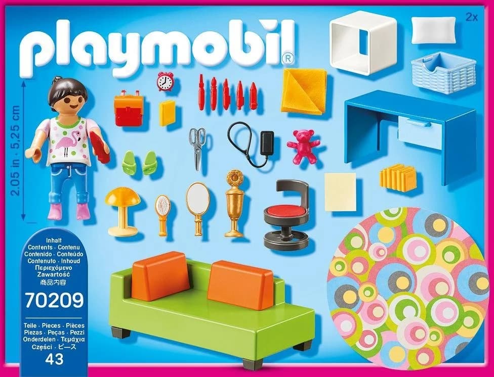 PLAYMOBIL Jugendzimmer Set 70209 Bunt Kunststoff - Bild 1