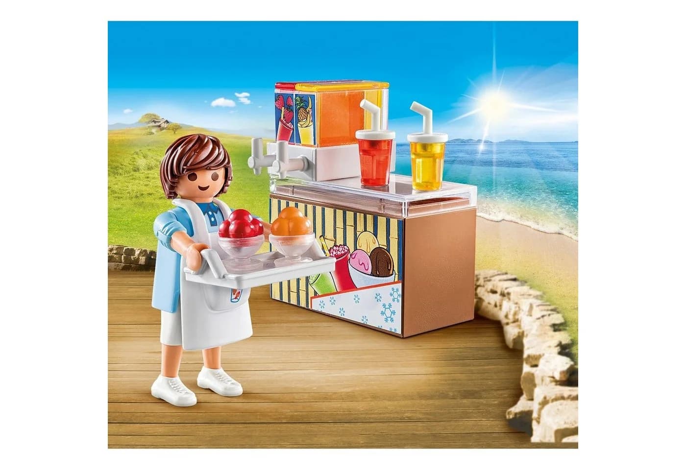 Playmobil 70251 Slush-Ice Verkäufer Konstruktions-Spielset