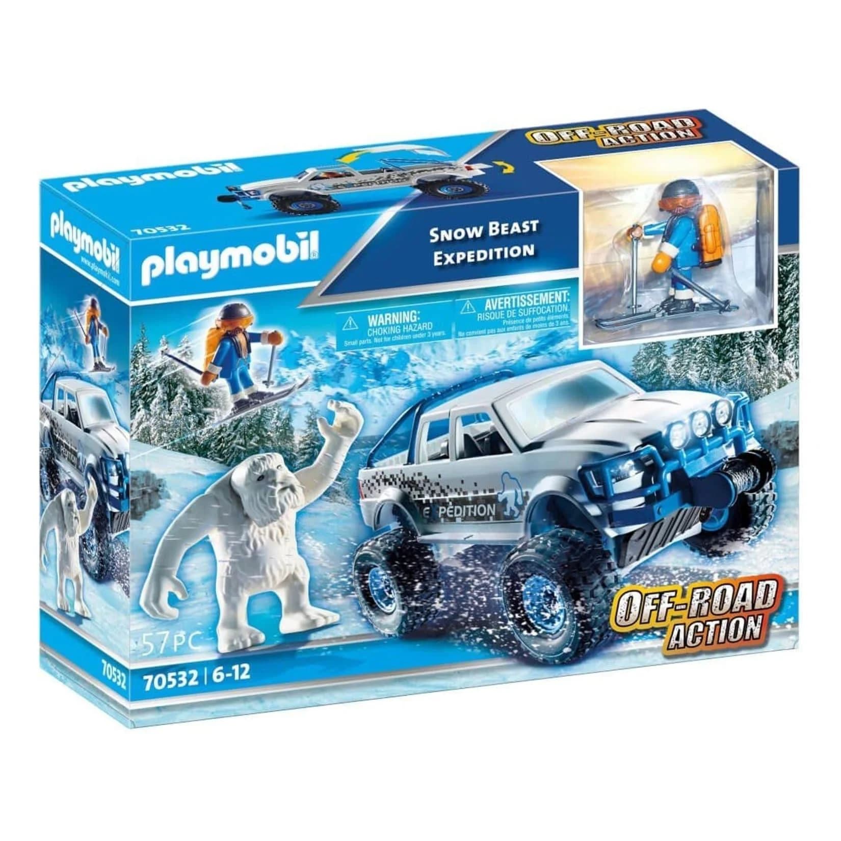 Playmobil® City Life Snow Expedition Konstruktions-Spielset mit Yeti und Skifahrer, Made in Europe