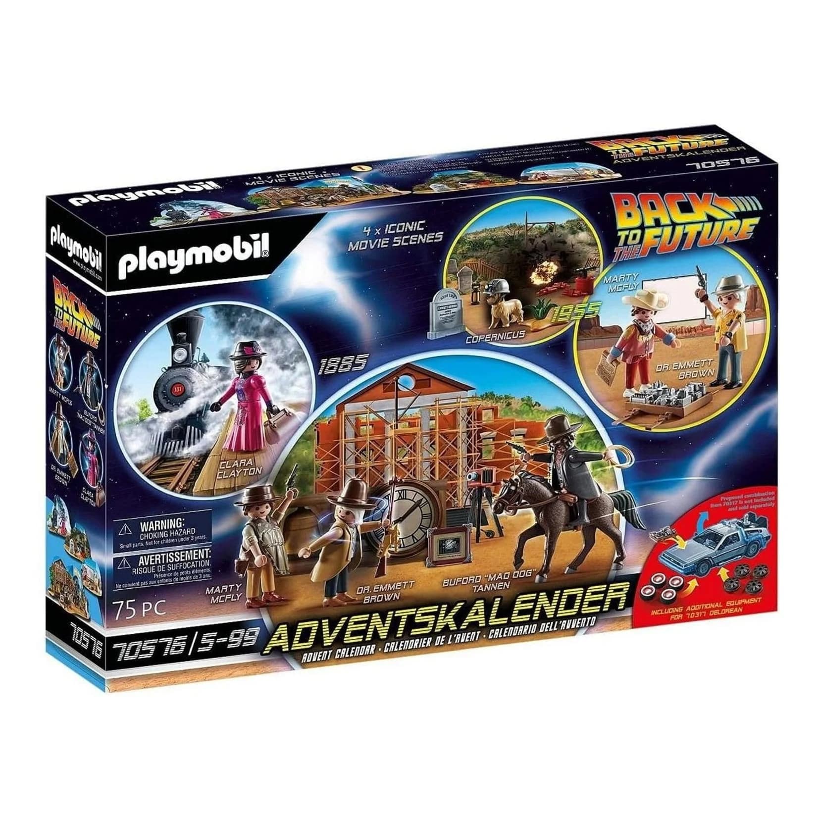 Playmobil Back to the Future Part III Adventskalender Bunt