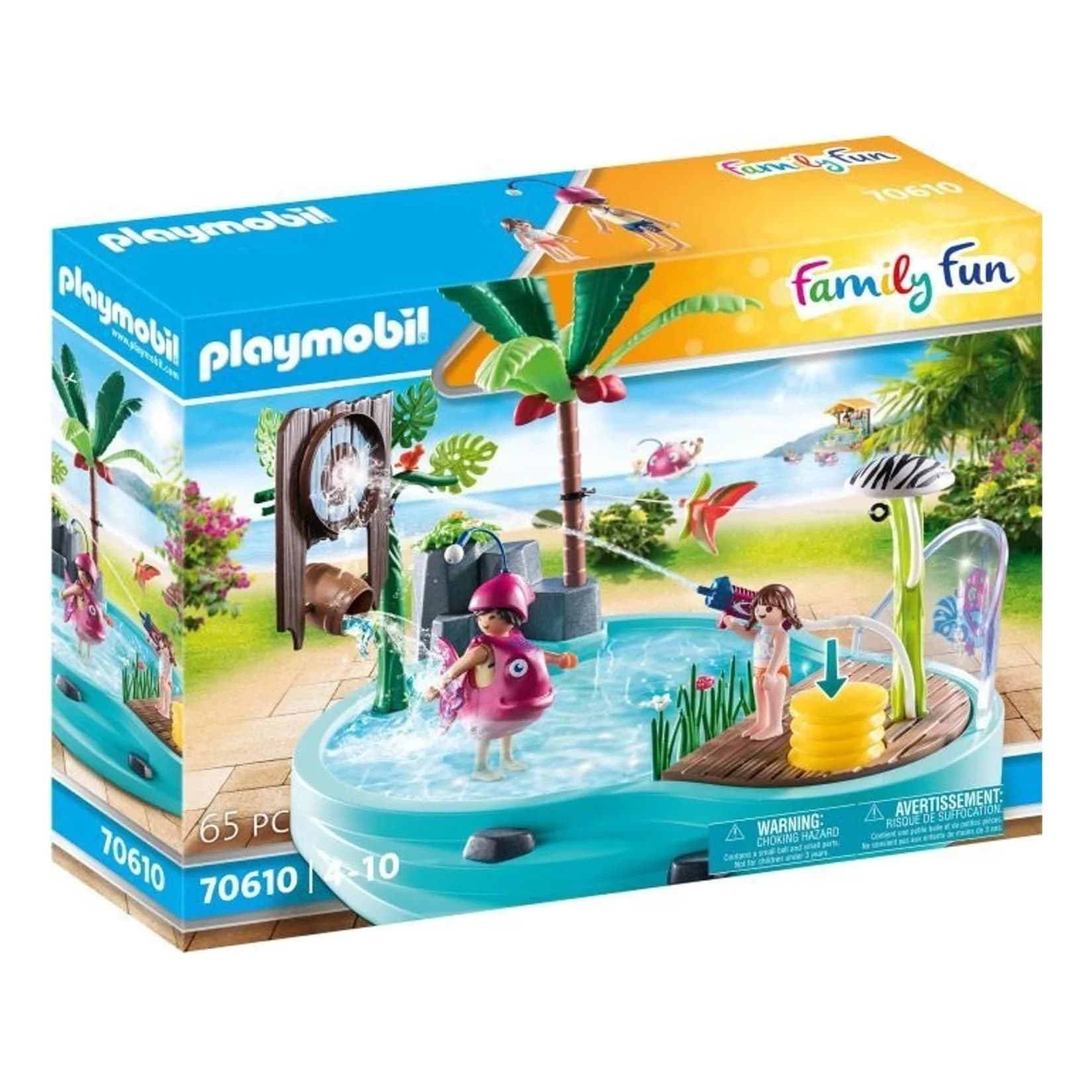 Playmobil Spaßbecken mit Wasserspritze - Interaktives Spielzeug für Kinder