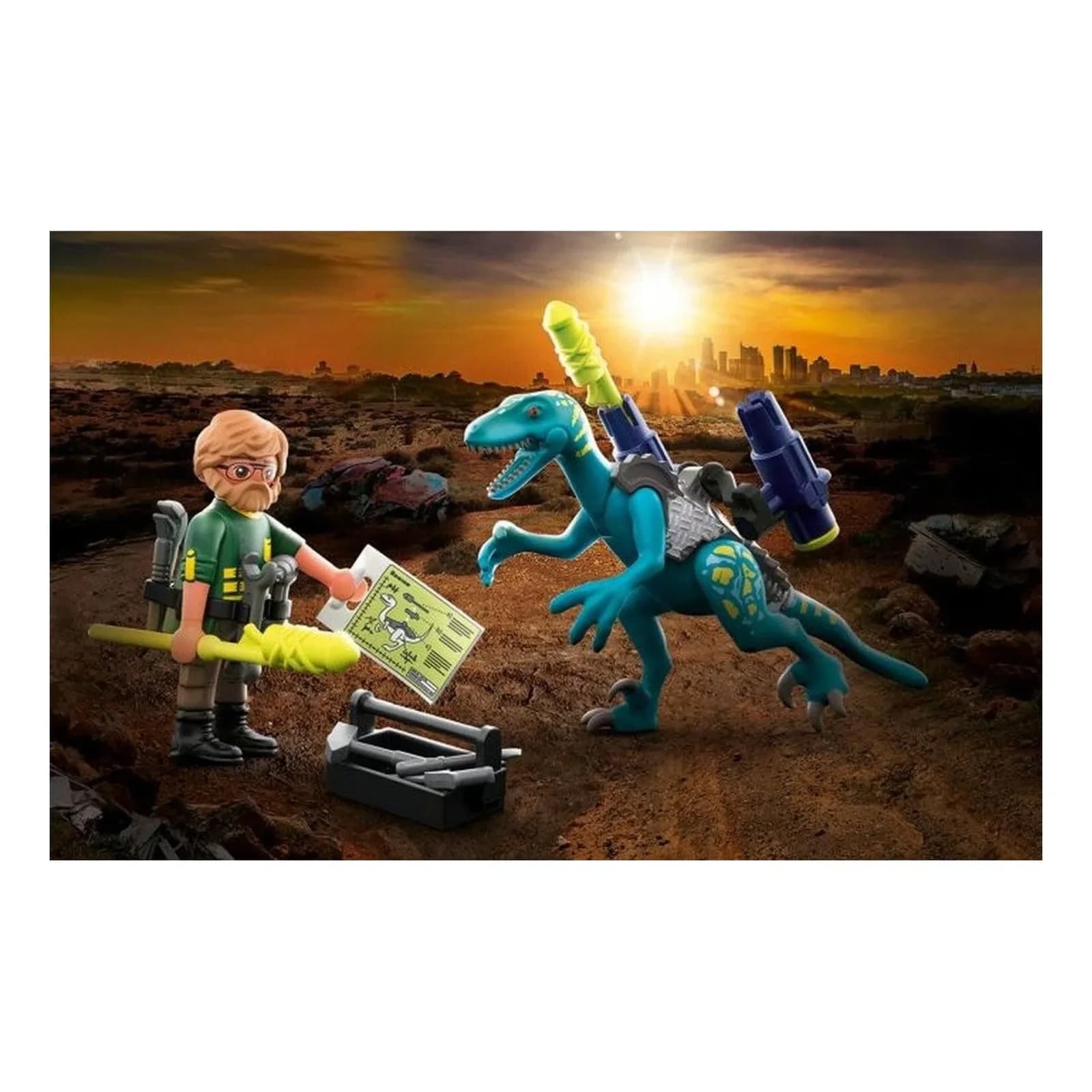 Playmobil Uncle Rob: Aufrüstung zum Kampf mit Deinonychus