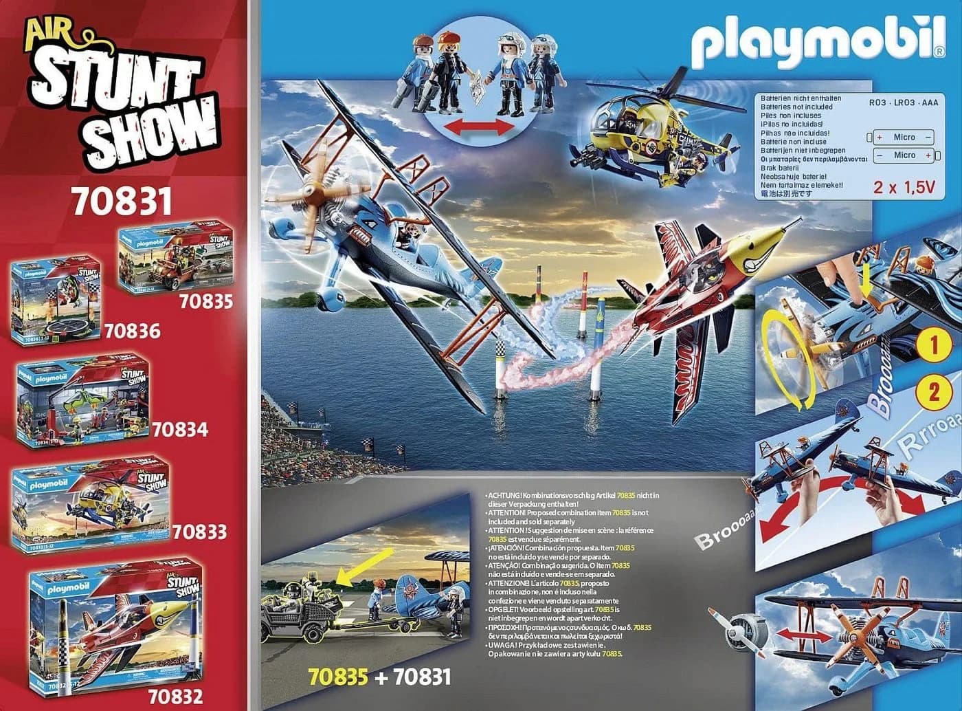 Playmobil Air Stuntshow Doppeldecker Phönix 70831 Konstruktions-Spielset - Bild 3